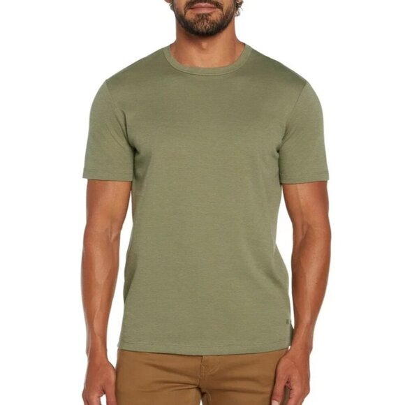 NWOT Banana Republic Men's XL Luxe Touch Performance Tee 100% Cotton Green - Picture 1 of 8